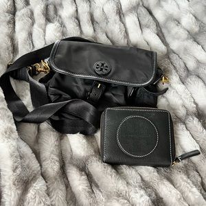 Canvas bag with wallet